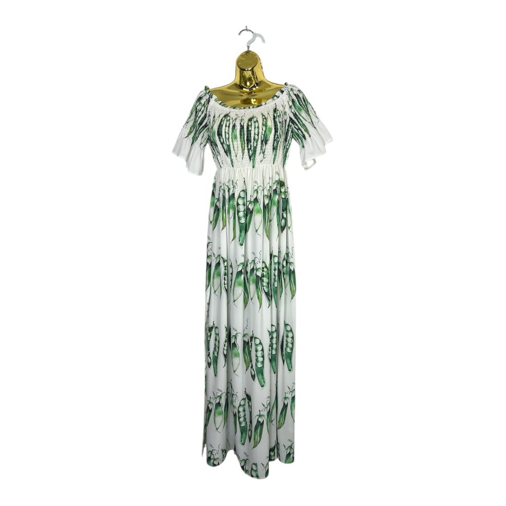 L’atiste peas off shoulder maxi dress size M